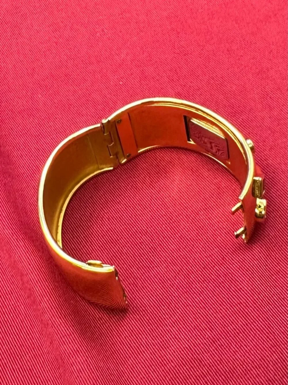 VTG Bob Mackie Franklin Mint Gold Plated Watch.  New Battery